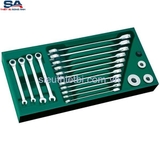 Bộ cờ lê vòng miệng tự động 19 chi tiết Sata 09925