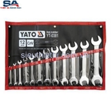 Bộ cờ lê 2 đầu miệng 12 chi tiết Yato YT-0381