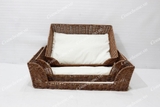 Wicker Pet Bed with Cushion - CH2869B-3BR