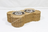 Wicker Pet Bowls - CH4733A-1BR