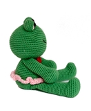 thú nhồi bông bằng len - ếch lulu 2