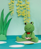 thú nhồi bông bằng len - ếch lulu 4