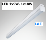 LLPLW/1S/1L Đèn Led batten chụp mica