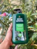 Irish Spring Original Clean Moisturizing Face + Body Wash (877ml) - MADE IN USA.