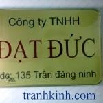 Biển hiệu LoGo kính nghệ thuật