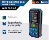 Máy đo khoảng cách laser tia xanh Bosch GLM 50-23 G