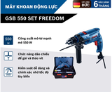Bộ máy khoan động lực Bosch GSB 550 FREEDOM SET 90 chi tiết