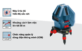 Máy cân mực laser tia đỏ Bosch GLL 5-50 X