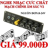 Mạch chỉnh âm sắc 3 band nguồn đơn V2 Mạch chỉnh âm sắc 3 band nguồn đơn V2