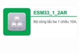 ESM33_1_2AR BỘ CÔNG TẮC BA 1 CHIỀU 10A, MẶT KIM LOẠI SCHNEIDER