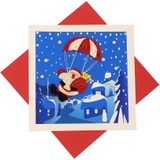 thiệp Giáng Sinh handmade 23 (thiệp Noel giấy cuộn)