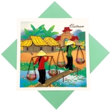 Thiệp giấy xoắn Việt Nam 013