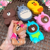 MÓC KHOÁ VÍ DÂY KÉO SILICONE LINE FRIENDS