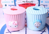 HỘP ĐỰNG KHĂN GIẤY KITTY, ĐORAEMON