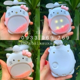 QUẠT SẠC CÓ ĐÈN HELLO KITTY