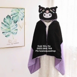 Áo choàng bông thỏ Kuromi ( freesize 1m5 * 70 cm )