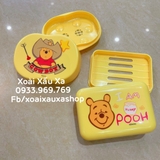 Hộp nhựa đựng xà phòng gấu pooh (1 cái)