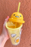 Ly nước nhựa kèm ống hút Gudetama 300ml