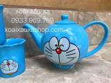 BỘ ẤM + 3 TÁCH TRÀ SỨ ĐORAEMON