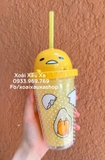 Ly nước nhựa kèm ống hút Gudetama 300ml