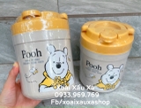 BÌNH ĐÁ NHỰA HOẠT HÌNH RILAKKUMA - POOH 600ml