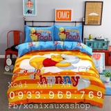 BỘ DRAP GIƯỜNG GẤU WINNIE THE POOH DISNEY