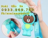 SET MÓC KHOÁ BÔNG BÓP TIỀN LINE FRIENDS