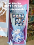 BÓ HOA HOẠT HÌNH STITCH - DORAEMON ( box tính riêng 200k)