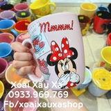 LY SỨ DISNEY MINNIE MOUSE MÀU HỒNG