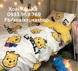 BỘ DRAP GIƯỜNG GẤU WINNIE THE POOH DISNEY