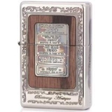 Zippo 7 mộc đáy ốp gỗ