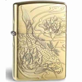 Zippo cá Koi vỏ dày