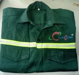 Áo bảo hộ xanh công nhân Coteccons