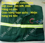 Mua Áo bảo hộ lao động công nhân màu xanh Coteccons tại dự án senique, Hung Yen
