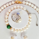 Bộ trang sức Ngọc trai Thiên nhiên Cao cấp 4M - Chuỗi đơn - PEARL AGATE - CTJ2720 + Tặng phụ kiện