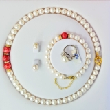 Bộ trang sức Ngọc trai Thiên nhiên Cao cấp 4M - Chuỗi đơn - PEARL AGATE - CTJ2720 + Tặng phụ kiện