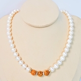 Bộ trang sức Ngọc trai Thiên nhiên Cao cấp 4M - Chuỗi đơn - PEARL AGATE - CTJ2720 + Tặng phụ kiện