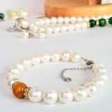 Bộ trang sức Ngọc trai Thiên nhiên Cao cấp 4M - Chuỗi đơn - PEARL AGATE - CTJ2720 + Tặng phụ kiện