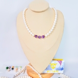 Bộ trang sức Ngọc trai Thiên nhiên Cao cấp 4M - Chuỗi đơn - PEARL AGATE - CTJ2720 + Tặng phụ kiện