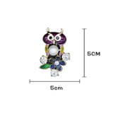 Cài áo ngọc trai Chim cú mèo OWL PEARL(8-9ly) - CTJ5122