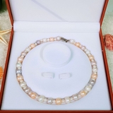 Vòng cổ Ngọc trai nước ngọt thiên nhiên Cao cấp - ChuỗI đơn tròn - Quyền quý cao sang - ATHENA PEARL (9-10ly) - CTJ0512