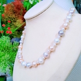 Vòng cổ Ngọc trai nước ngọt thiên nhiên Cao cấp - ChuỗI đơn tròn - Quyền quý cao sang - ATHENA PEARL (9-10ly) - CTJ0512