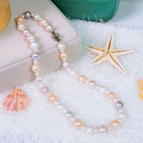 Vòng cổ Ngọc trai nước ngọt thiên nhiên Cao cấp - ChuỗI đơn tròn - Quyền quý cao sang - ATHENA PEARL (9-10ly) - CTJ0512