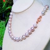 Vòng cổ Ngọc trai nước ngọt thiên nhiên Cao cấp - ChuỗI đơn phú quý - GINA PEARL (12ly) - CTJ0712