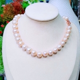 Vòng cổ Ngọc trai nước ngọt thiên nhiên Cao cấp - ChuỗI đơn phú quý - GINA PEARL (12ly) - CTJ0712