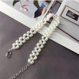 Chuỗi vòng tay Ngọc trai Đan kiểu phối vuông - SQUA PEARL (5ly) - CTJ1111