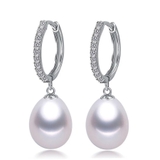 Bông tai Ngọc trai nước ngọt Thiên nhiên Cao cấp - Kiểu móc Tinh tế - FANY PEARL (8-9ly) - CTJ2209