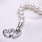 Vòng tay Ngọc trai nước ngọt Thiên nhiên Cao cấp - Tình yêu Vĩnh cửu - ENDLESS LOVE PEARL (8-9ly) - CTJ3210