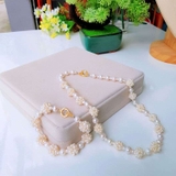 Bộ trang sức Ngọc trai nước ngọt Thiên nhiên Cao cấp 2M - ChuỗI đơn kết chùm dâu - KAITY PEARL (3-8ly) - CTJ3611