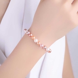 Vòng tay Ngọc trai nước ngọt Thiên nhiên Cao cấp - Sắc màu tình yêu - COLORFUL PEARL (7-8ly) - CTJ3810